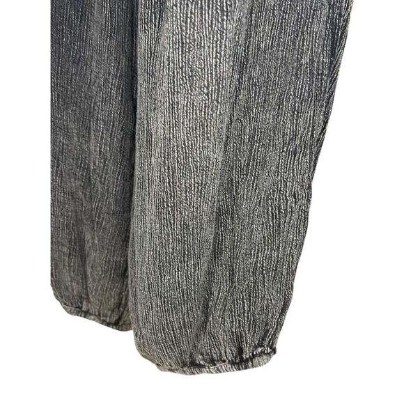 Earthbound Trading Women’s Large Jumpsuit Gray Halter Open Front Cinch Tie Boho - Picture 5 of 9